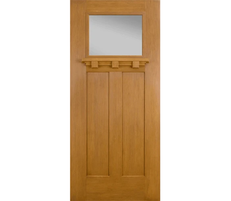 Cedar Rapids Craftsman Light Fiberglass Entry Door