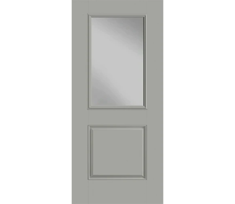 Cedar Rapids Half Light 1 Panel Fiberglass Entry Door