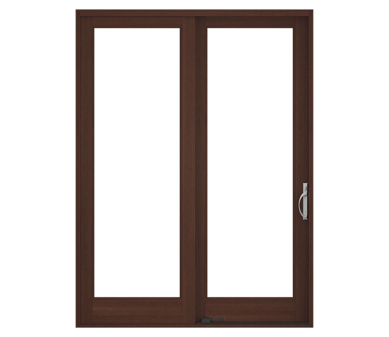 Cedar Rapids Pella Reserve Traditional Wood Sliding Patio Door