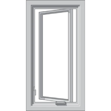 Cedar Rapids Pella Hurricane Shield Series Vinyl Casement Window