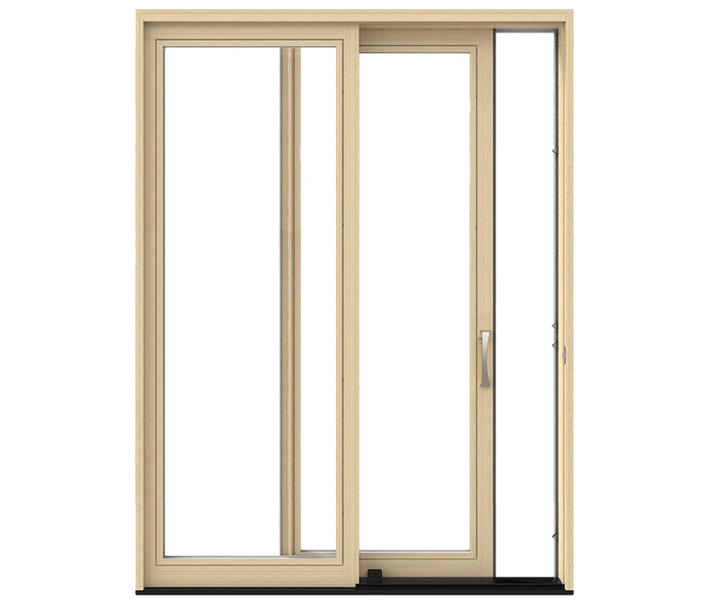 Cedar Rapids Pella Lifestyle Series Wood Sliding Patio Doors