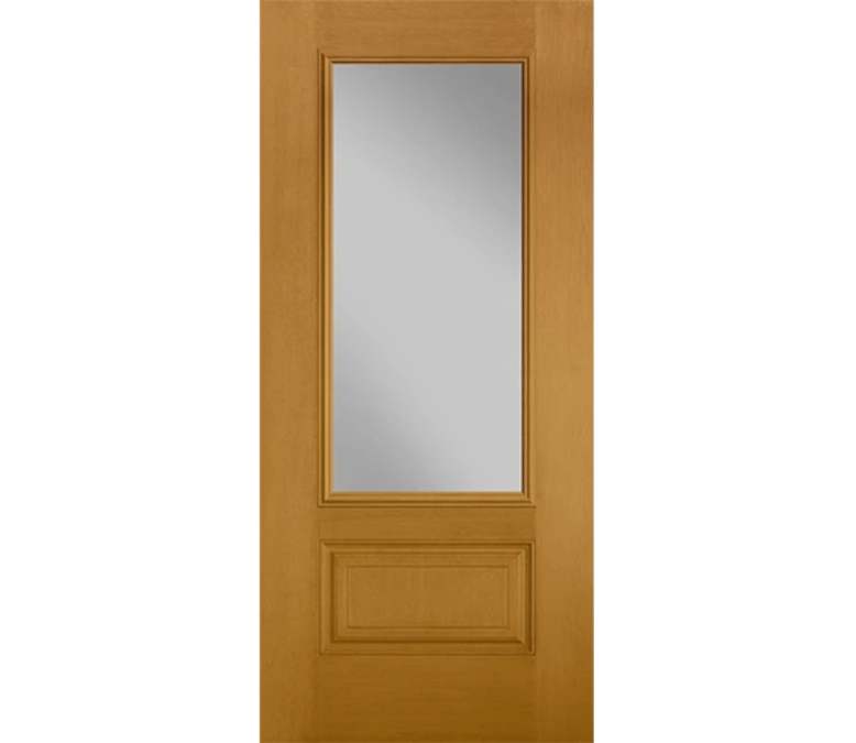 Cedar Rapids Three Quaters light Fiberglass Entry Door