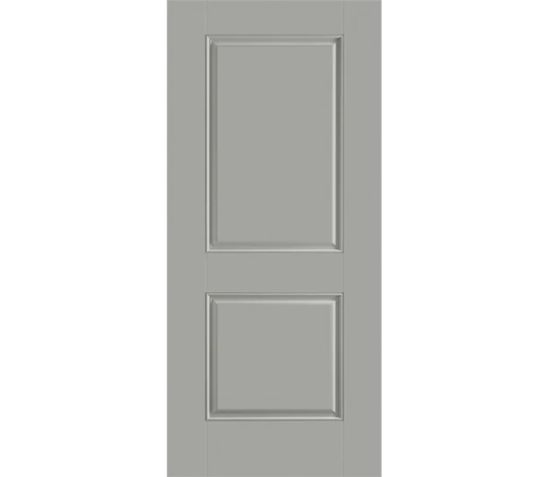 Cedar Rapids Two Panel Square Fiberglass Entry Door